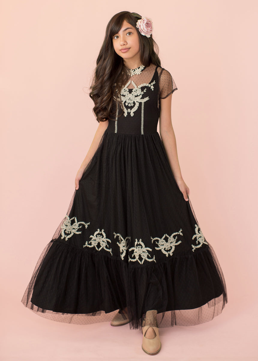 Black Gown - Buy Baby Girls Party Wear Black Dress Online